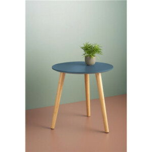 Hjørnebord - Blå Ø40 cm.