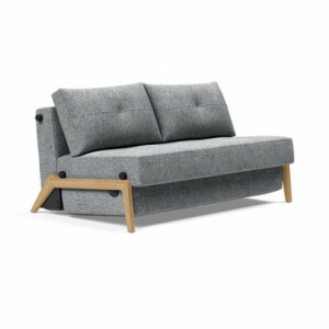 Cubed Sovesofa (Innovation) 565 Lysegrå med egetræ stel