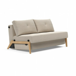 Cubed Sovesofa (Innovation) 612 Sandfarvet med egetræ stel