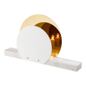 Marble Eclipse Bordlampe, Hvid