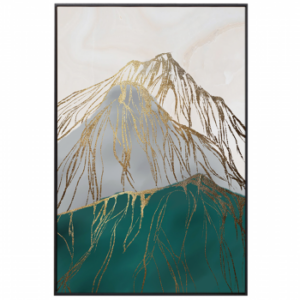 Gold Mountain 60x90 cm. Print på MDF