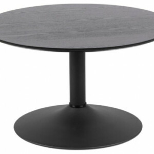 Ibiza Sofabord Sortbejset Ø70 cm.