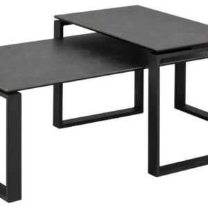 Katrine Sofabordssæt, Keramik/Sort 115 x 69 cm.