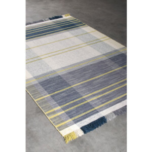 Kreta Lime/Blue 140 x 200 cm.