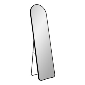 Madrid Spejl i aluminium, sort, 40x150cm