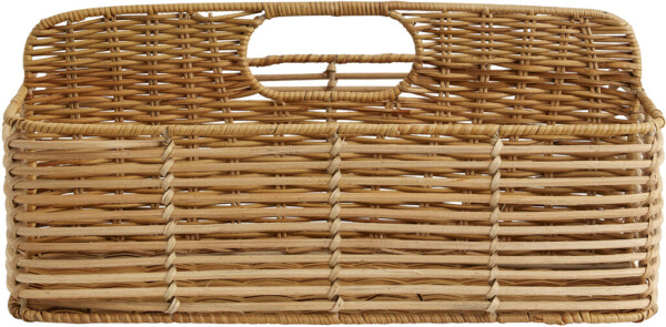 ZADAR fletkurv i rattan - 23x36cm - natur