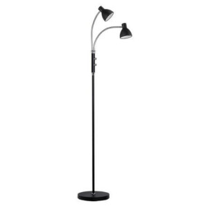 Hudson Gulvlampe 2 Arme - Sort
