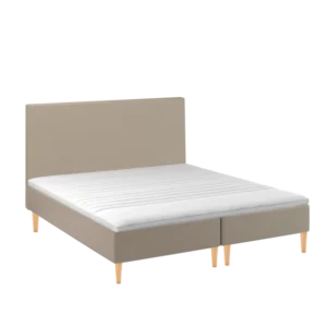 Karma Classic Boxmadras 180x200 cm. Sandfarvet Betræk m/40 mm. Latex Topmadras og Sengeben Fast/X-fast