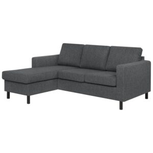 Stavanger set1 3D fabric, Antracit, Vendbar chaiselong