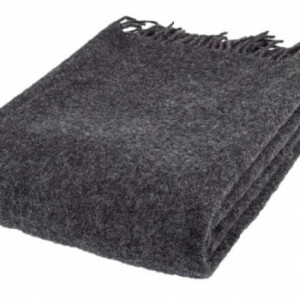 Uldplaid AR Melange Dark Grey 130x200cm