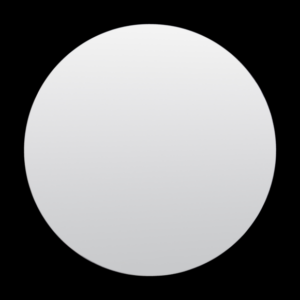 Spejl - Silver Ø110 Clear