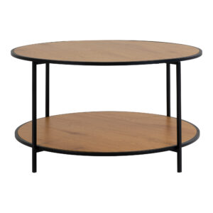 Vita Sofabord Egetræ Look - Ø80 cm.