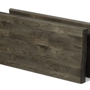 Atlantic 60 mm forlængerblad, massiv eg/røget/vildkant/sæt med 2 stk