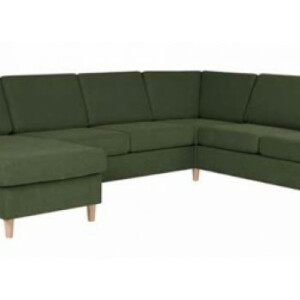Pan Hjørnesofa, m/vendbar chaiselong-retning. Moss-grøn