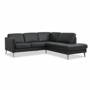 Ask set 53 small OE right, semianiline leather, black/natural