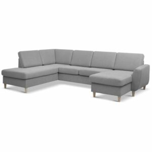 Wendy  set 4 U OE left, austin fabric, grey/natural *