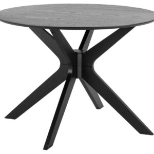 Duncan Spisebord - Sortbejset Ø105 cm. ege-finér