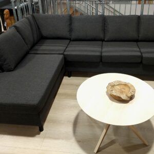 Stavanger set 2 OE left, omega fabric, anthracite/black