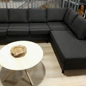 Stavanger set 3 OE right, omega fabric, anthracite/black