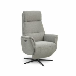 Malthe Chair 3 motors Vista fabric, mushroom/black metal