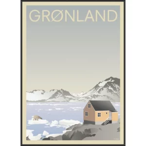 Frk. Blaa Grønland 50x70cm
