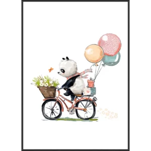 Playful Panda Road 40x50cm