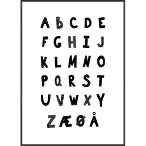 Silly Alphabet 40x50cm