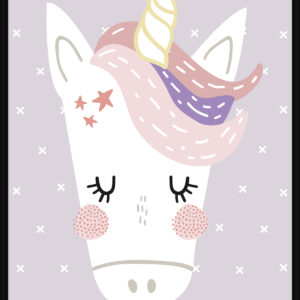 Girly Unicorn I 30x40 cm