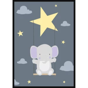 Elephant On a Swing 30x40 cm