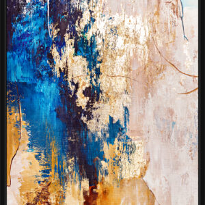 Håndlavet maleri i ramme - Blue Feeling 60x80cm