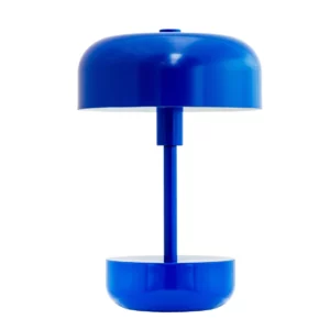 Haipot genopladelig bordlampe blå LED