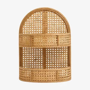 KUTA hylde i rattan med flet, str. large, 32x42 cm, farve natur.