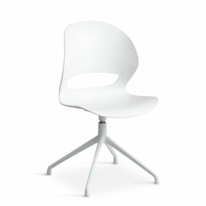 Linea Spisebordsstol hvid m/drejefunktion