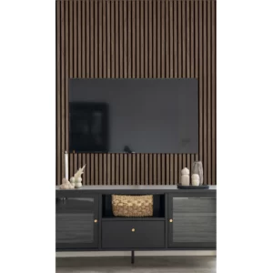 Akustikpanel, træfiner, valnød, valnødlook 2400x600x22 mm