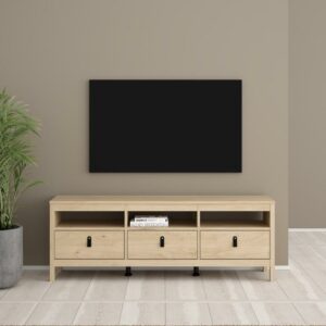 Madrid Tv-Bord m/3 skuffer (Hickory)
