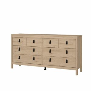 Madrid Dobbelt Kommode 4+4 skuffer (Hickory)