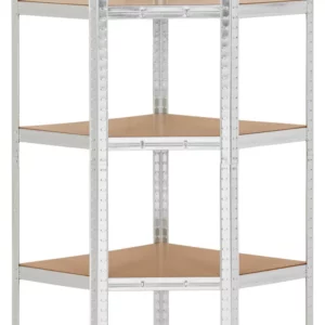 Stålreol, 175kg 70x180cm - Hjørnemodel