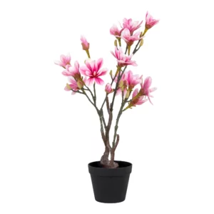Magnoliatræ Kunstig plante, rosa H:74 cm