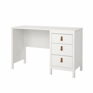 Madrid Skrivebord m/3 skuffer (Hvid)