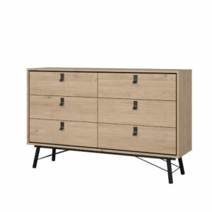 Ry Dobbelt kommode m/6 skuffer (Hickory)