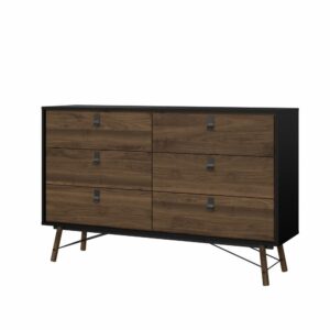 Ry Dobbelt kommode m/6 skuffer (Valnød)