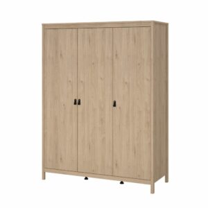 Madrid Garderobeskab m/3 låger (Hickory)