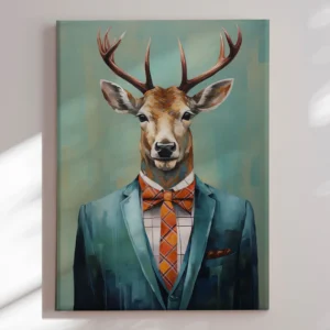 Håndlavet maleri - Mule - Mixed media