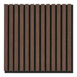 Akustikpanel, træfiner, valnød, valnødlook 52x52x2,2 cm