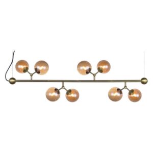 Atom horizontal chandelier (large) – amber