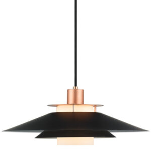Rivoli pendel Ø40 sort/kobber