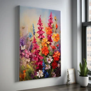 Lærredstryk - Summer Flowers II 60x80cm