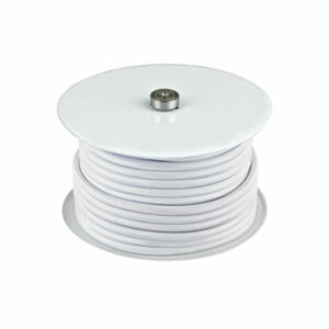 Stofledning Hvid, 2x0,75 mm