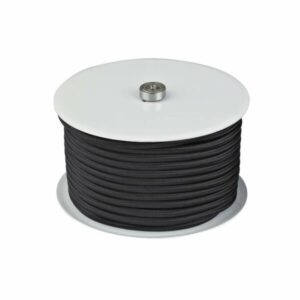 Stofledning Sort, 2x0,75 mm