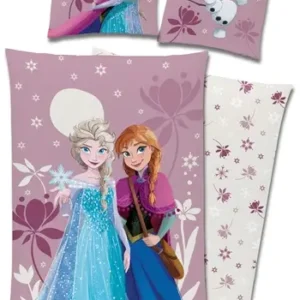 Frost 2 sengetøj - 140x200 cm - Anna og Elsa - 100% bomulds sengesæt Frozen